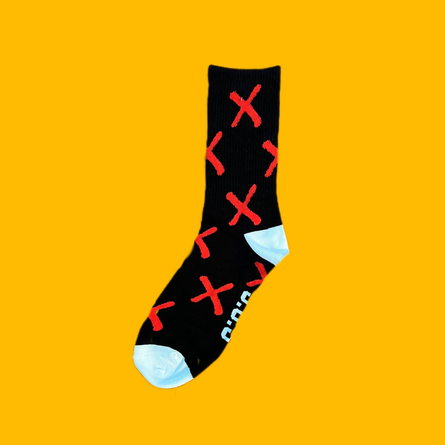 S.O.S. Black Athletic Crew Socks